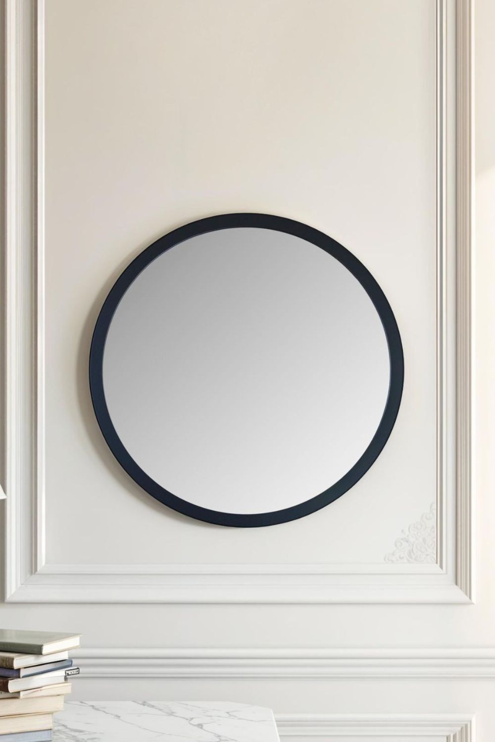 Yearn Mirrors Round Wall Mirror Black 60cm
