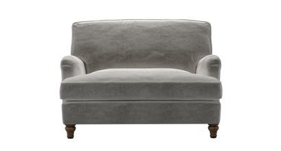 Bluebell Loveseat Sofabed in Squirrel Cotton Matt Velvet - sofa.com