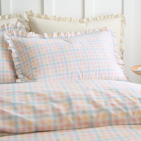 Mila Gingham 100% Cotton Standard Pillowcase Pair