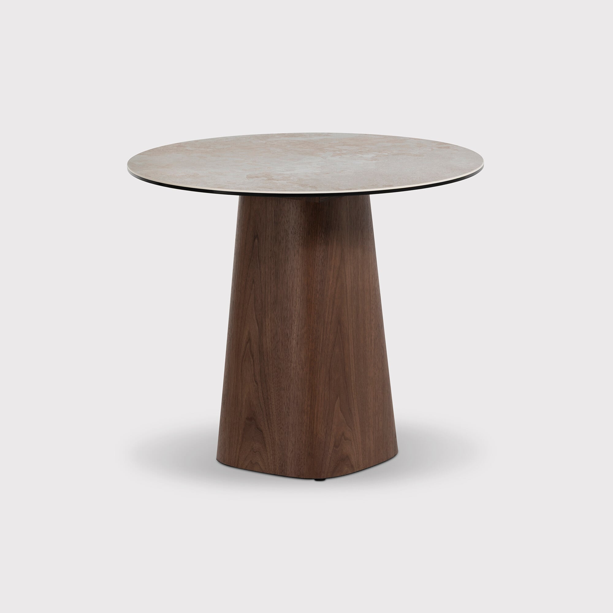 Cosmos Side Table, Round, White Ceramic | Barker & Stonehouse