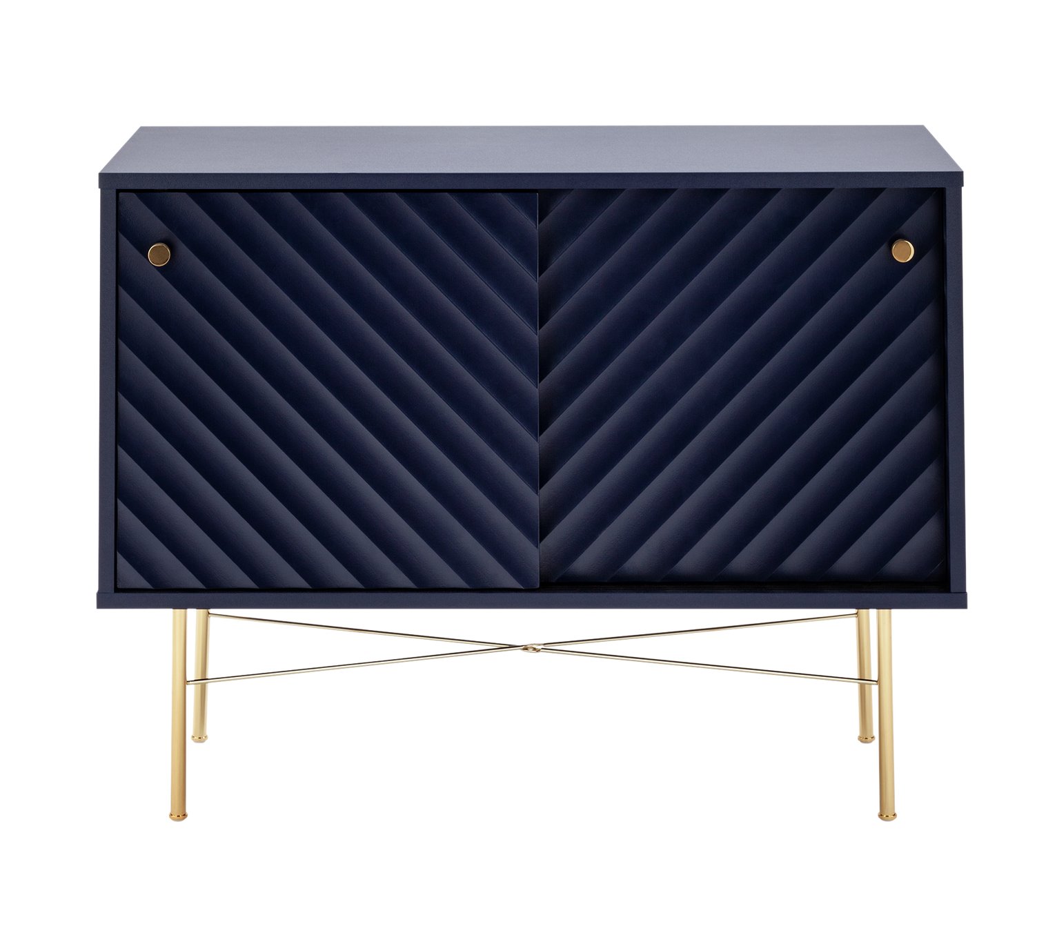 Dutch Glam 2 Door Drinks Cabinet - Blue