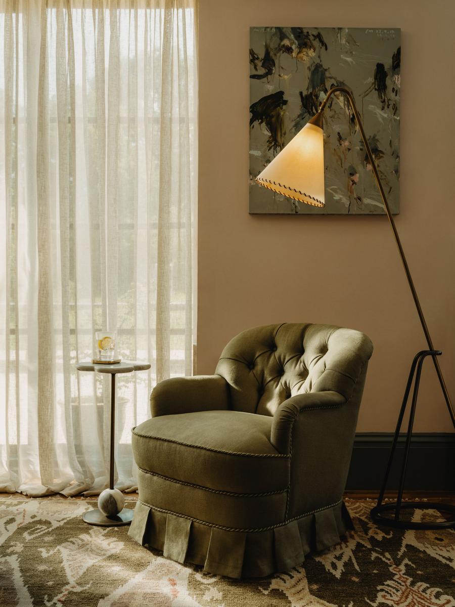 Rosie Armchair, Linen, Sage