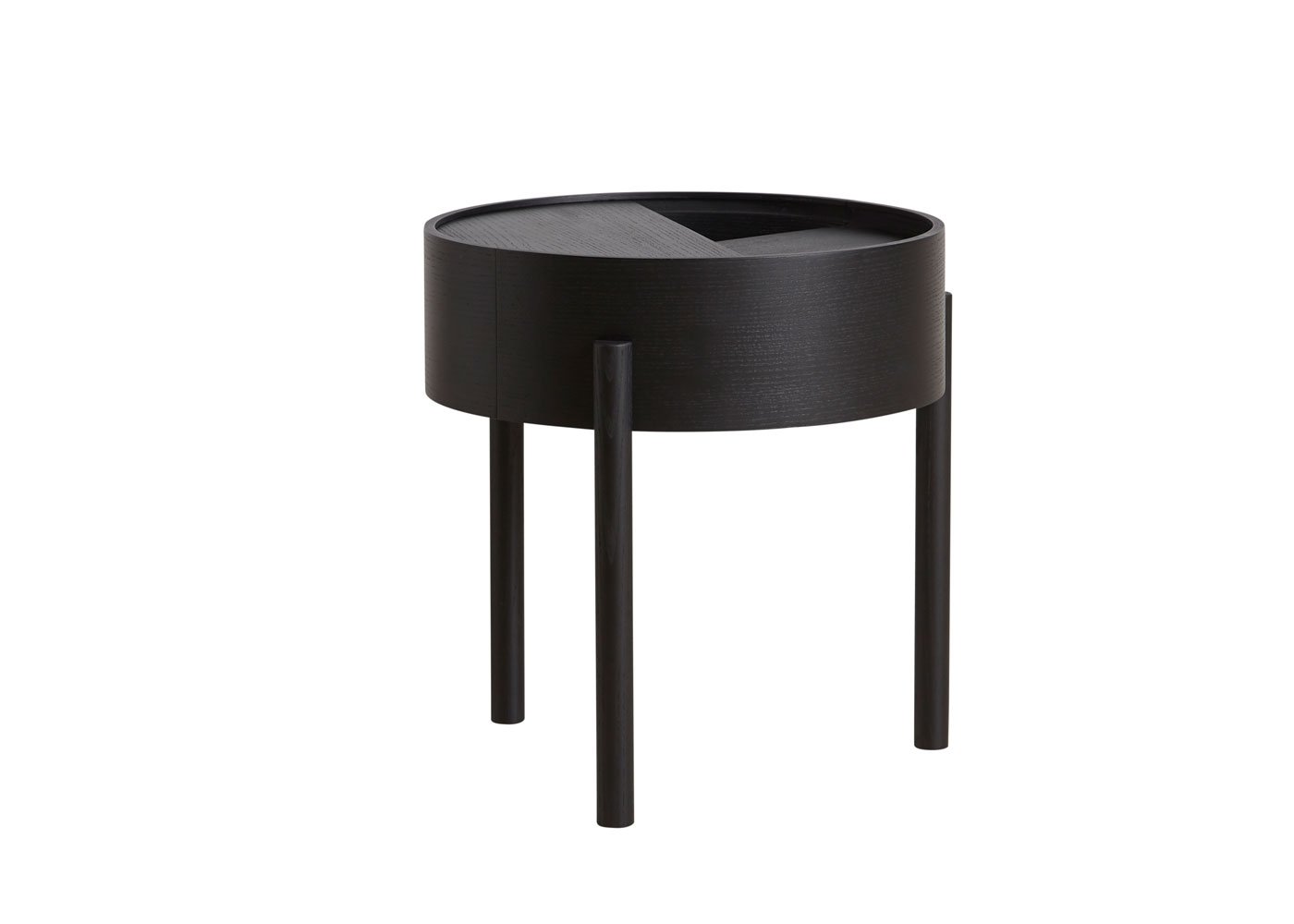 Woud Arc Side Table Black