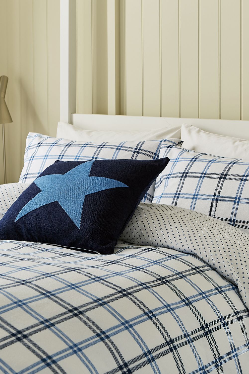 Helena Springfield 'Hunter's Check' Brushed Cotton Duvet Cover Set in Navy 2