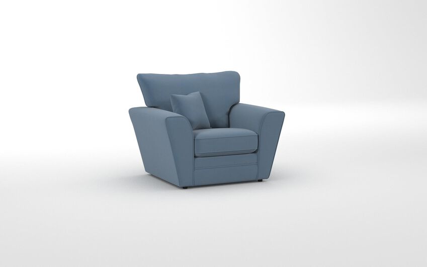 Blue Fabric Tunstall Armchair