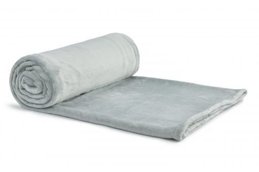 New Edge Blinds Plush Collection Flannel Fleece Super Soft Throw in Grey