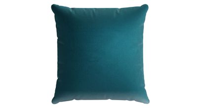 55x55cm Scatter Cushion in Deep Turquoise Cotton Matt Velvet - sofa.com
