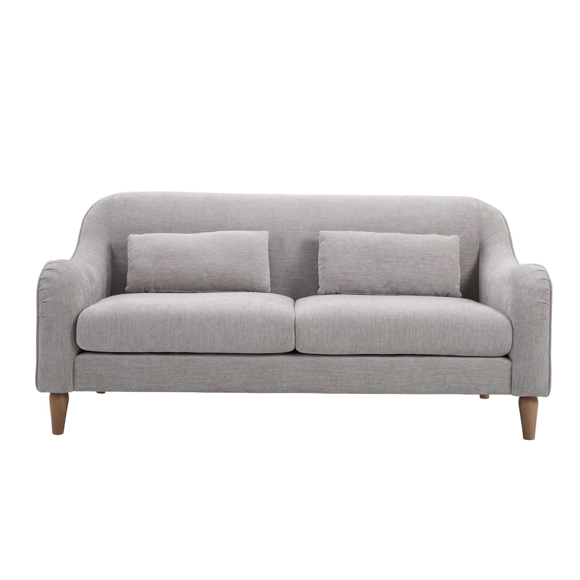 Heidy Chenille 2 Seater Sofa - Grey Grey
