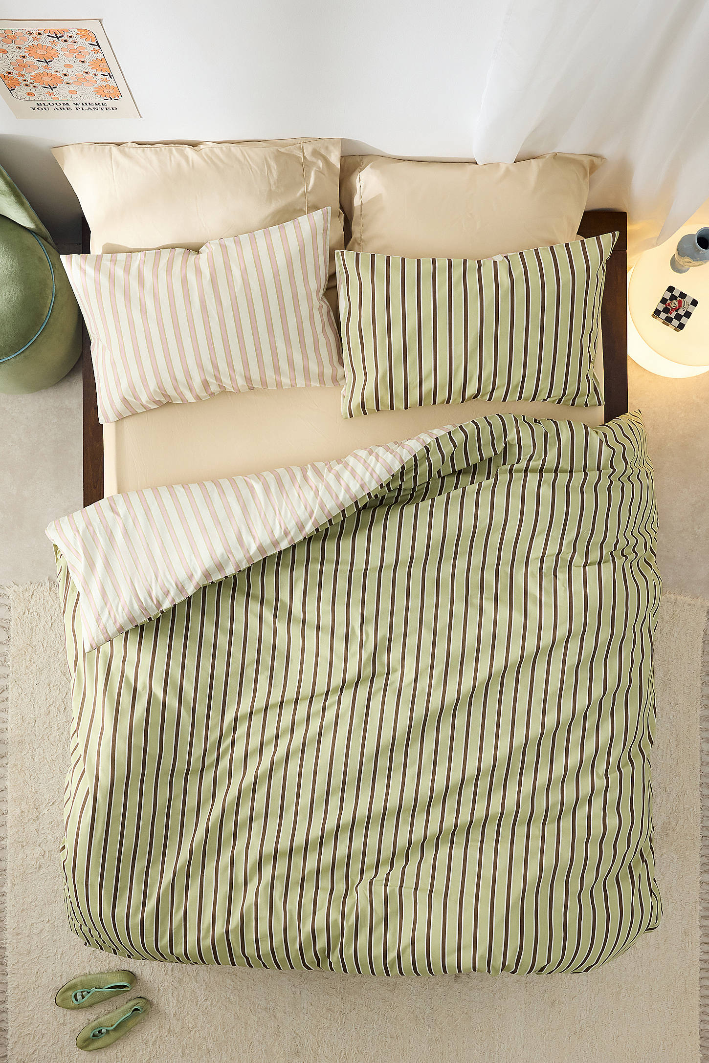 Sundae Stripe Reversible Duvet Set