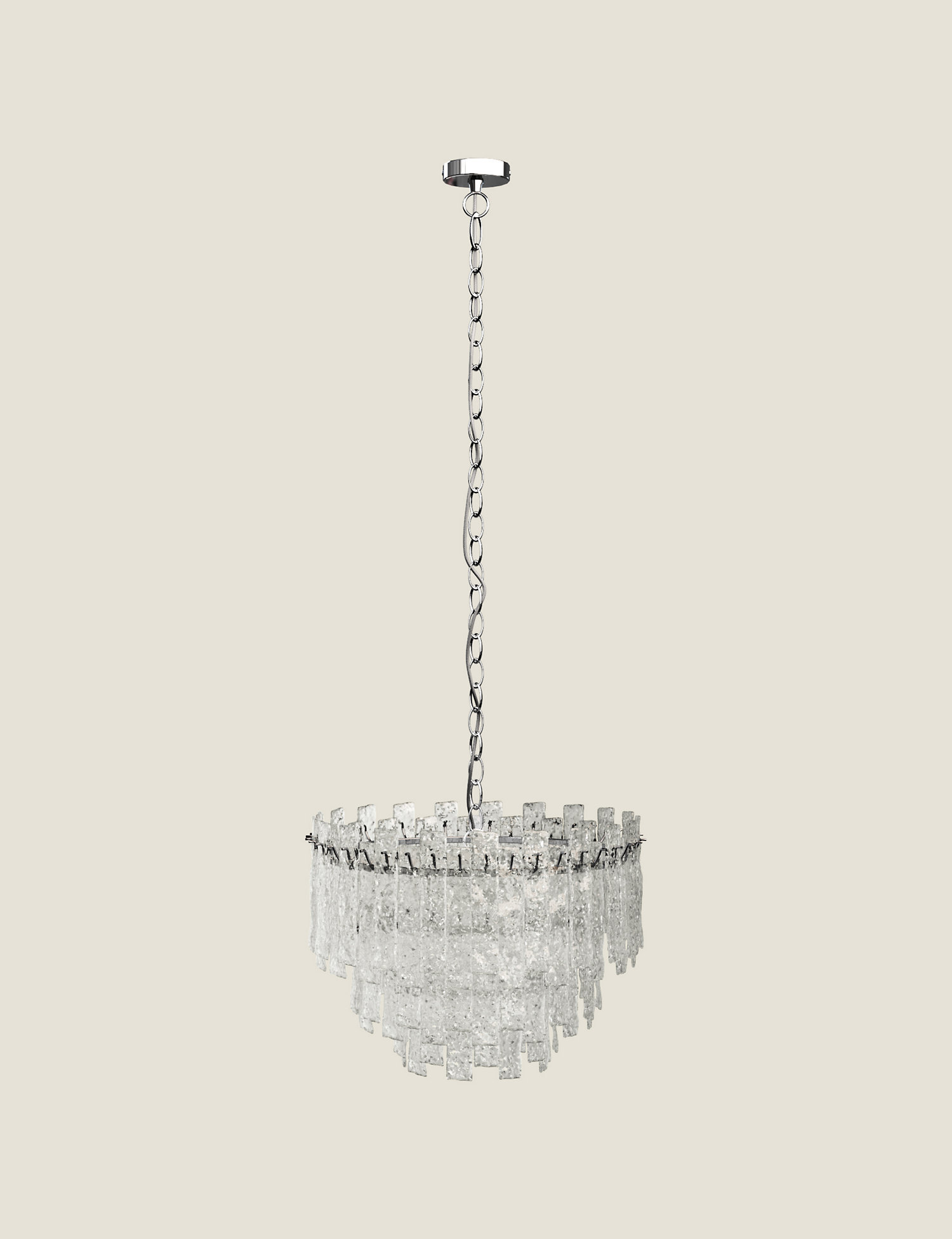 M&S Madelyn Textured Glass Chandelier