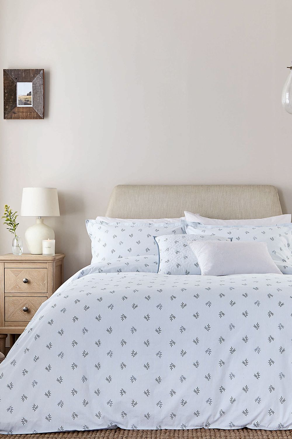 Murmur 'Thalia' Cotton Duvet Cover Set in Blue