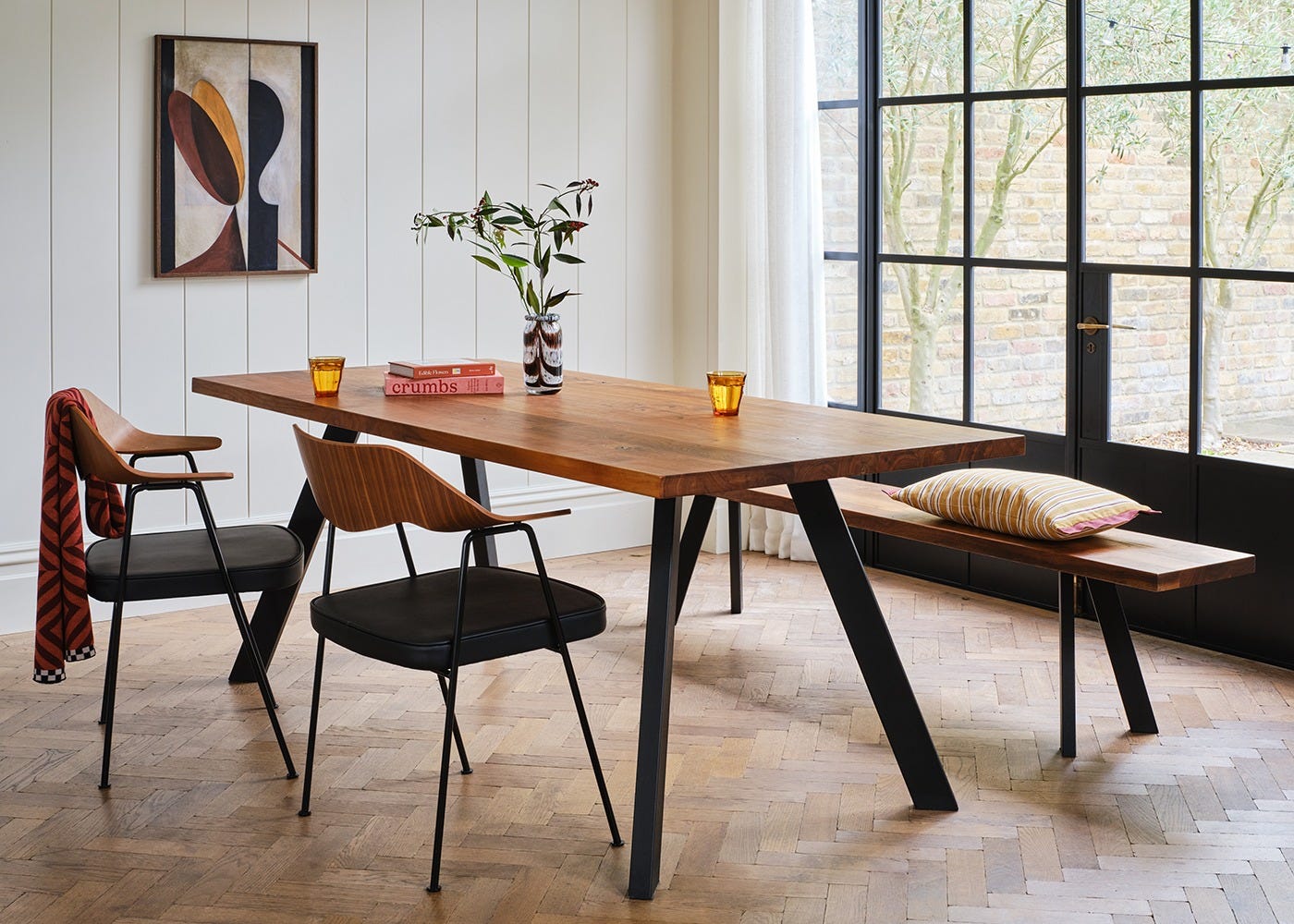 Heal's Madrid Table 160x90cm Blonde Oiled Oak Chamfered Edge Not Filled 2