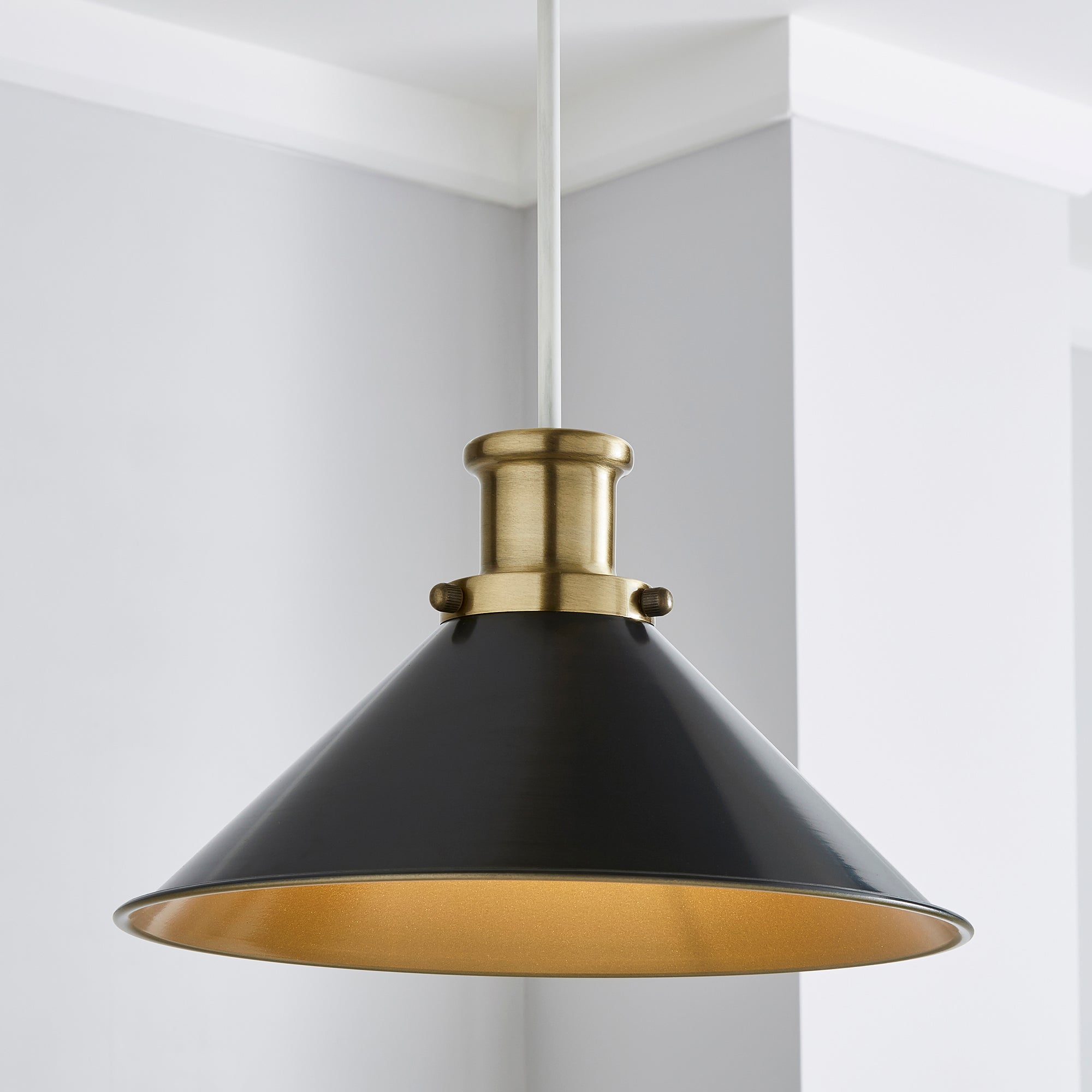 Logan Grey Easy Fit Pendant Brown