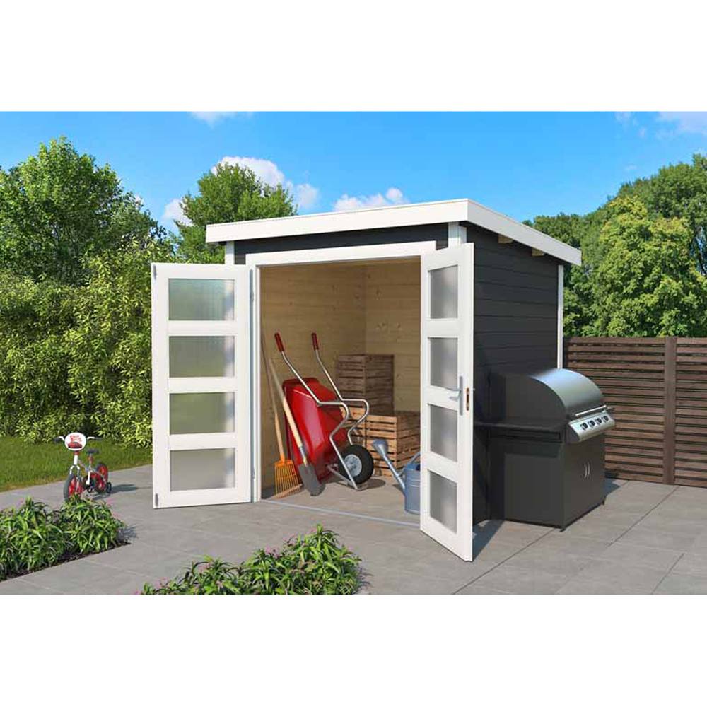 Lasita Maja Ltd Zambezi 1-Log Cabin, Garden Room, Home Office - L220xW224.6xH210.9 cm in Brown 3