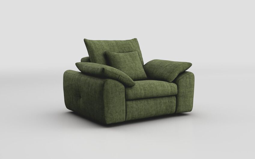 Green Fabric Soliera Armchair