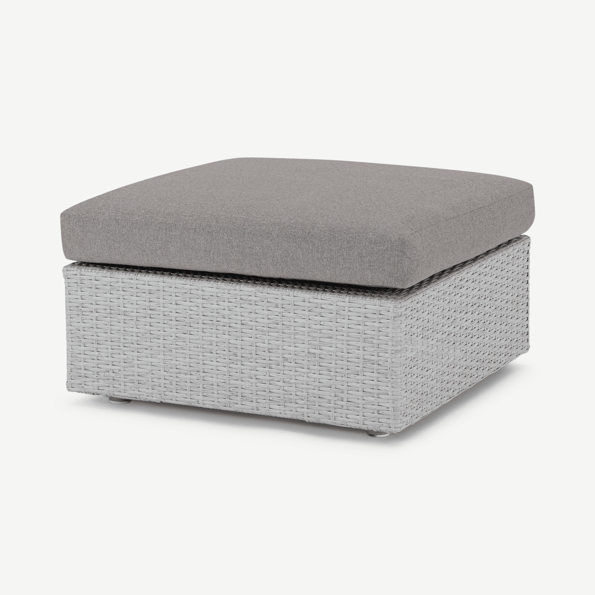 Cordon Garden Modular Ottoman, Grey