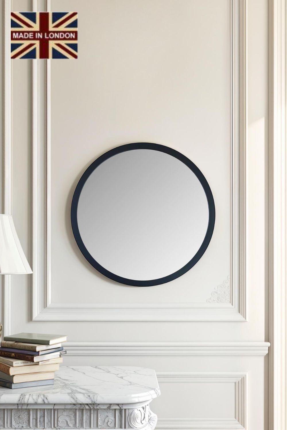 Yearn Mirrors Round wall mirror Black 50cm
