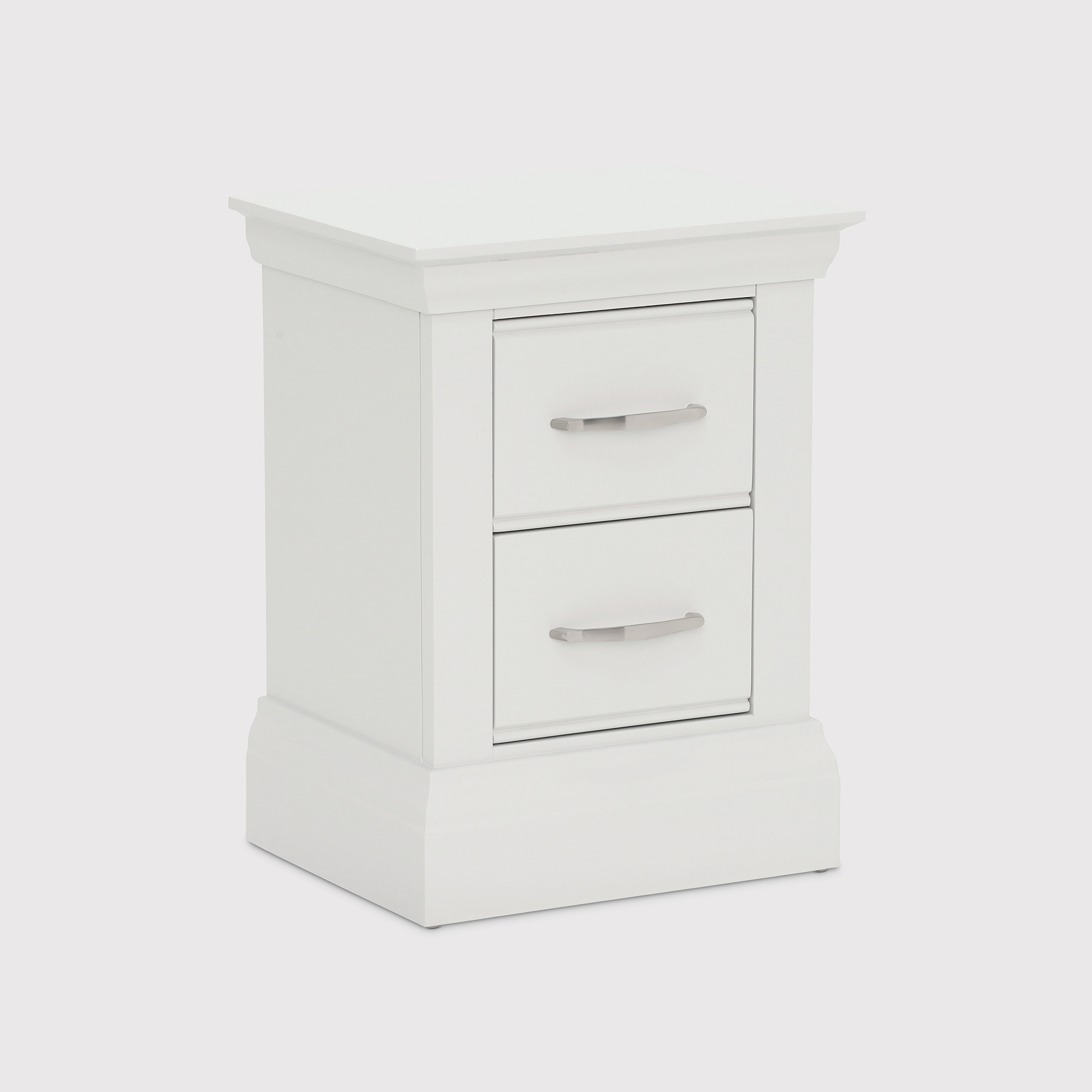 Evesham Small 2 Drawer Bedside Table, Neutral | Barker & Stonehouse