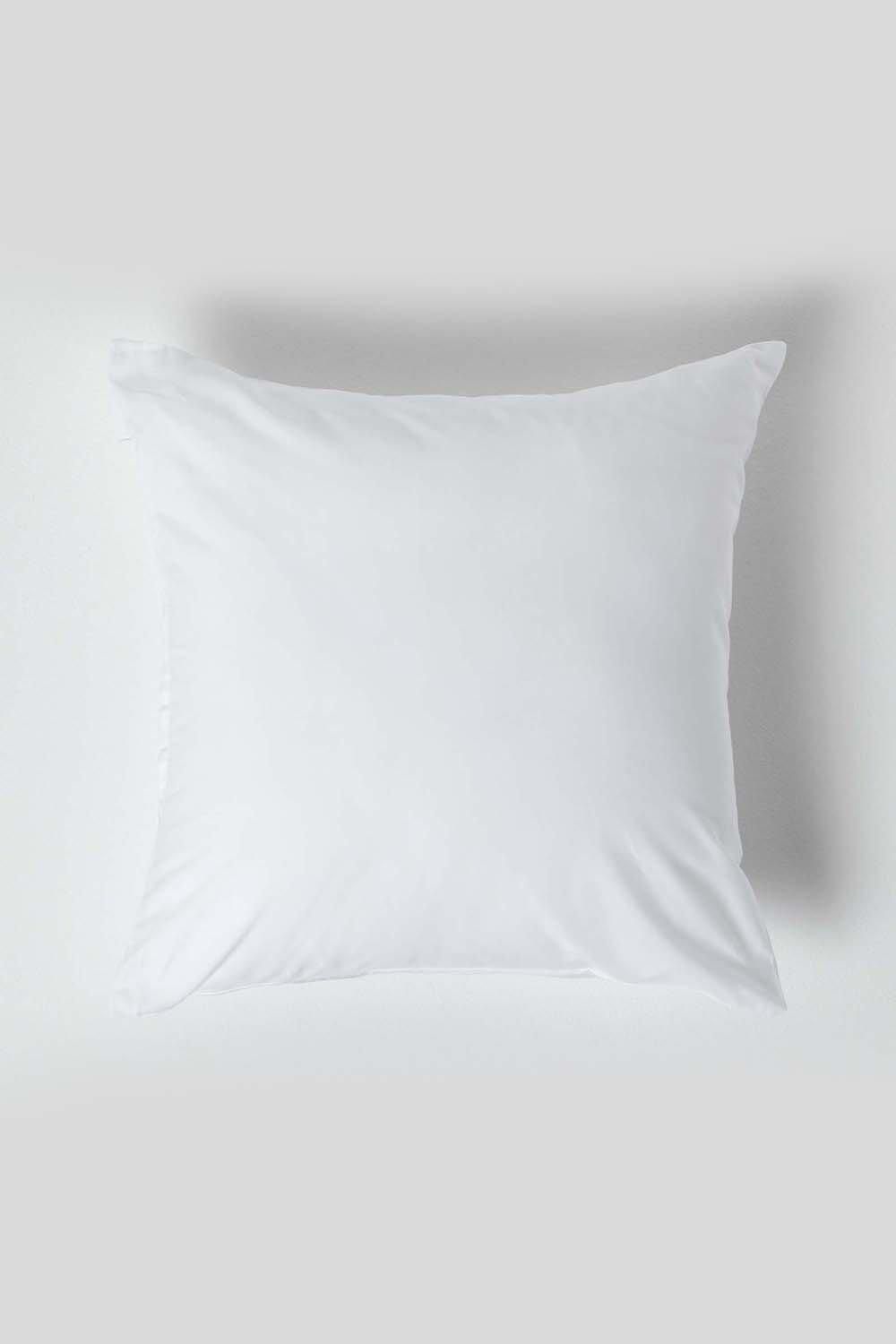 Homescapes Continental Egyptian Cotton Pillowcase 200 TC, 60 x 60 cm in White
