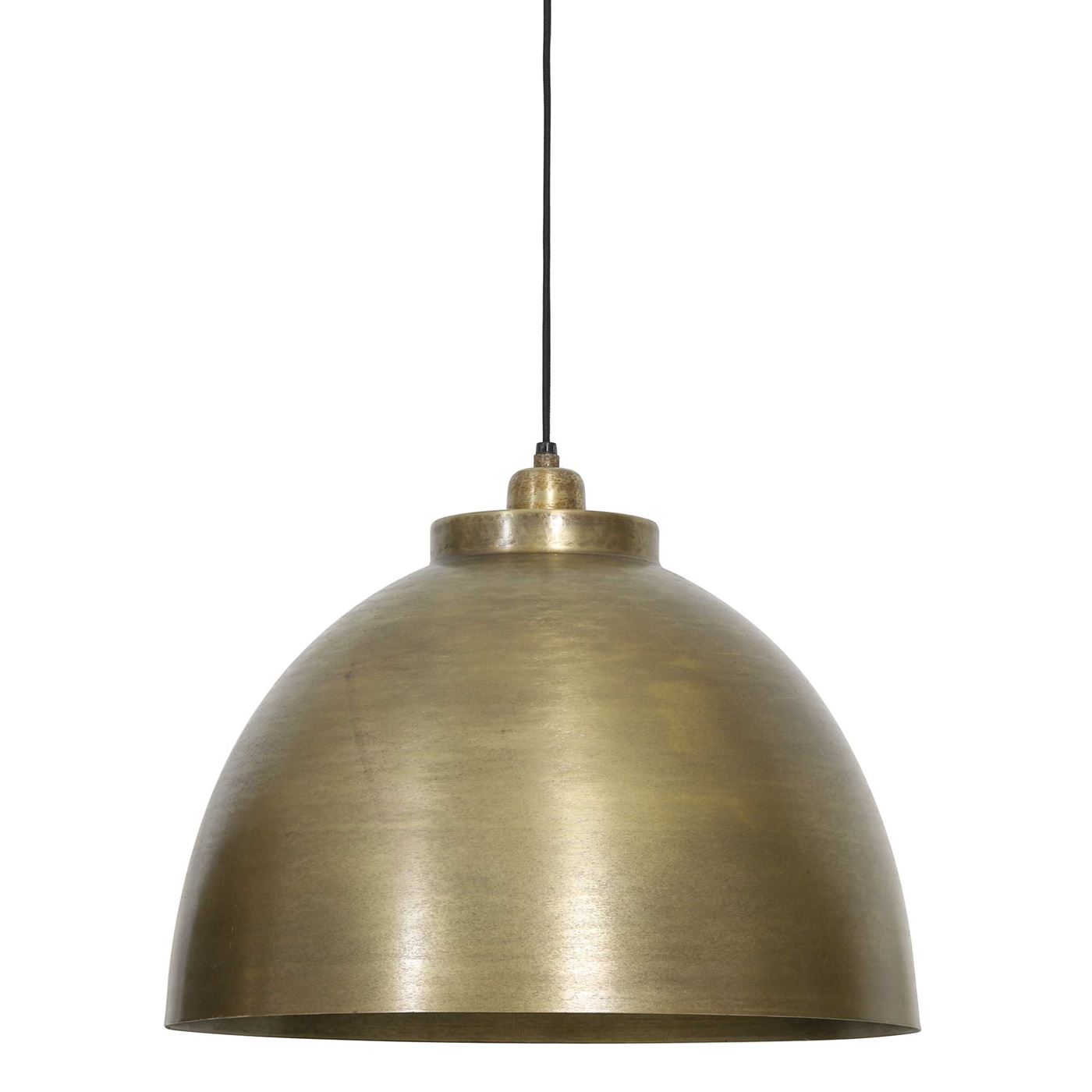 Brass Dome Pendant, Brushed Brass
