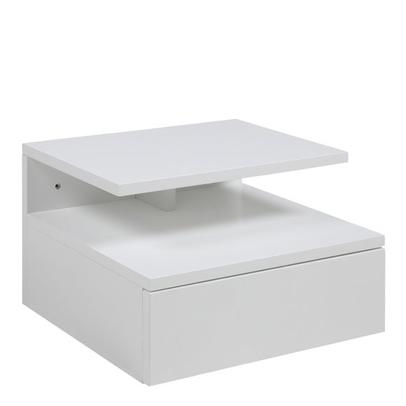 Return - Furniture To Go Ashlan 1 Drawer Wall Mounted Bedside Table 2