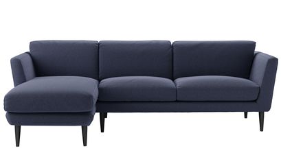 Holly Medium LHF Chaise Sofa in Uniform House Plain Weave - sofa.com