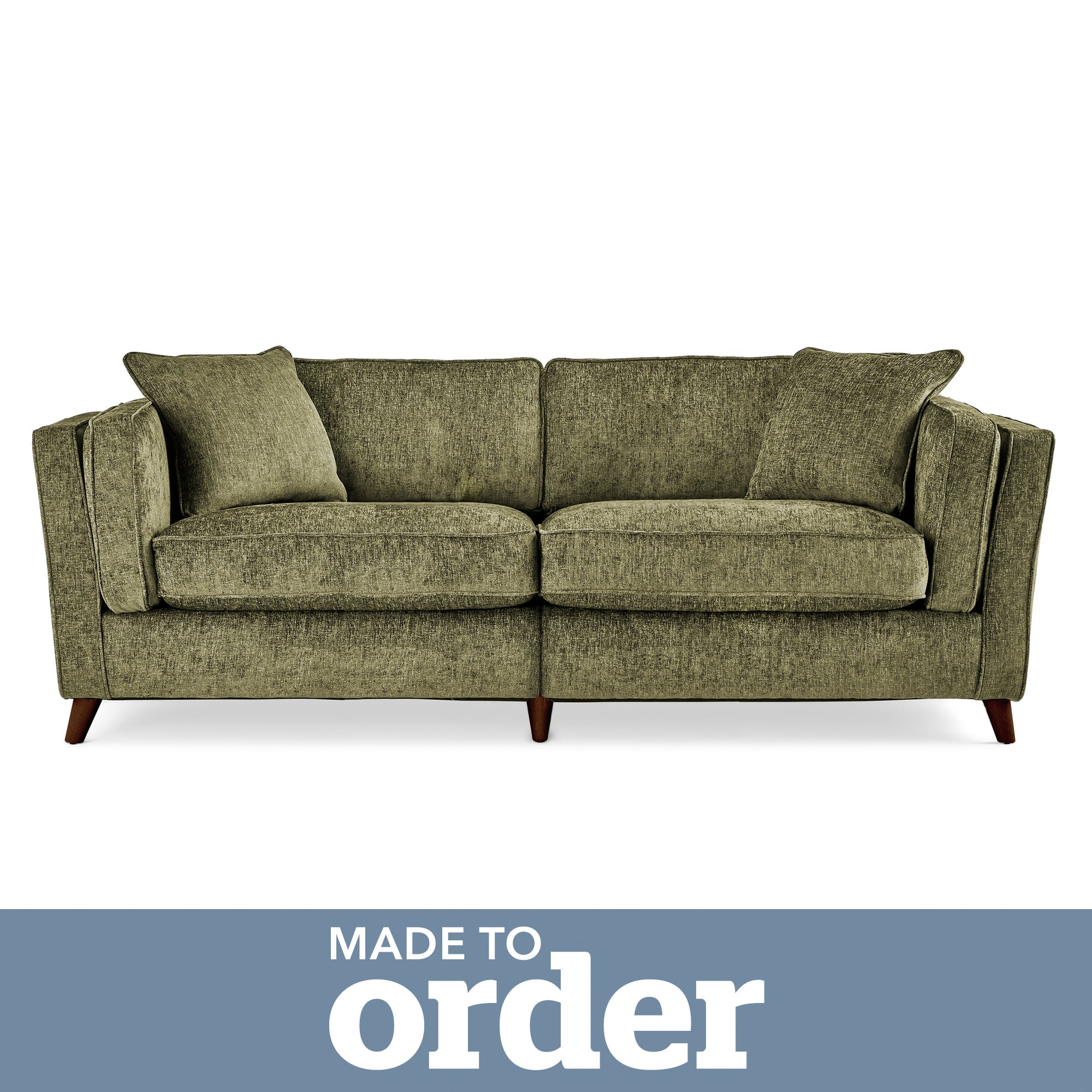 Arabella 4 Seater Sofa Luxury Chenille Green