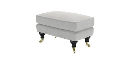 Bluebell Small Rectangular Footstool in Pumice House Basket Weave - sofa.com