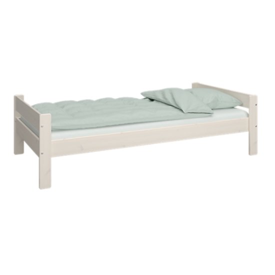 Nice Wooden Single Bed In Whitewash