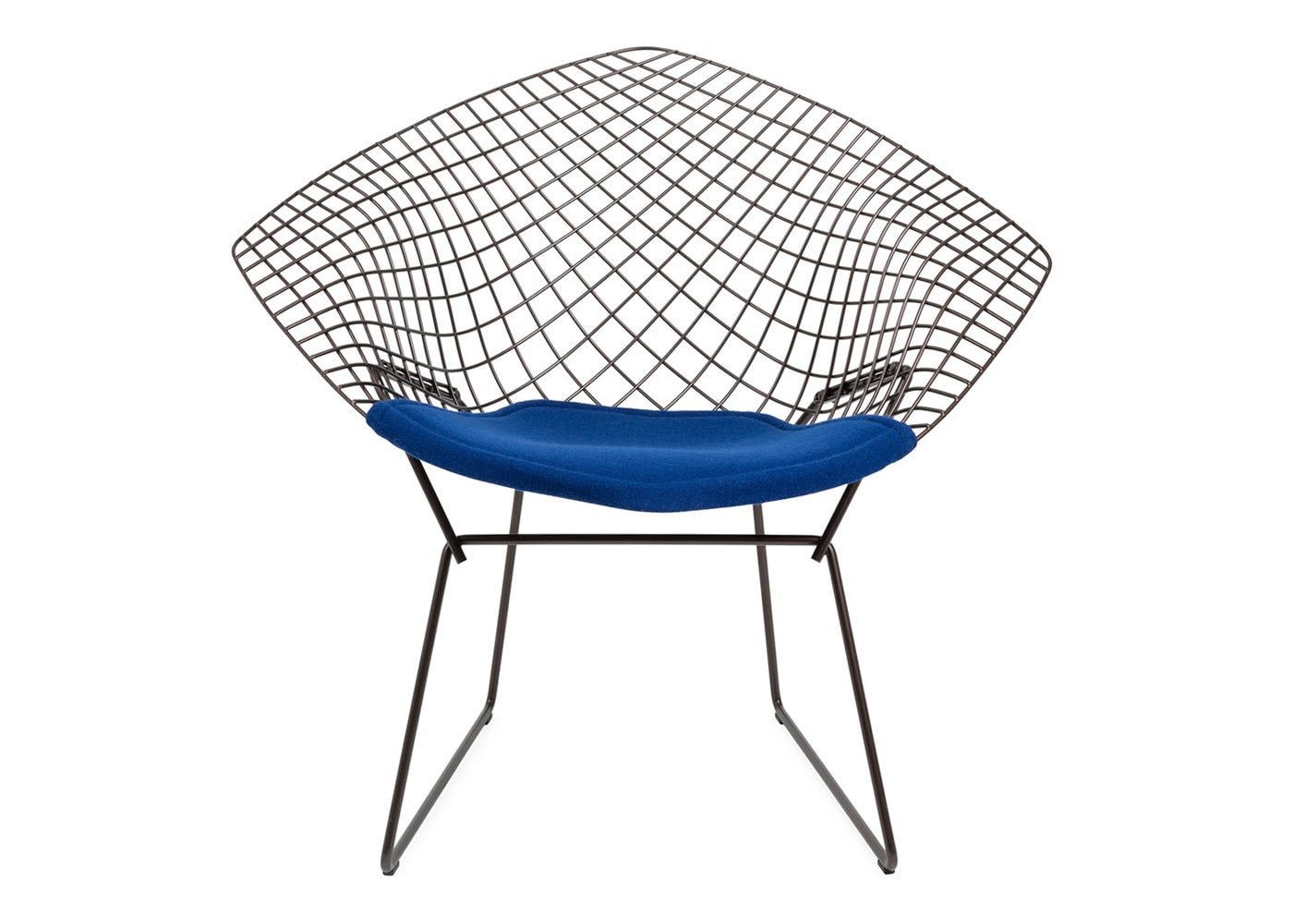 Knoll Bertoia Diamond Chair in Tonus 210 and Bronze Finish