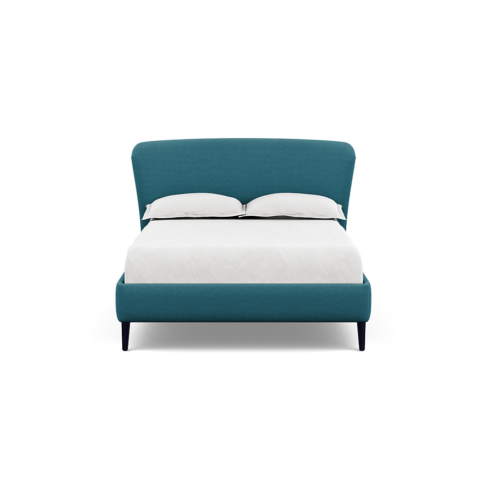 Heal's Darcey Bed Double Brushed Cotton Cadet Black Feet