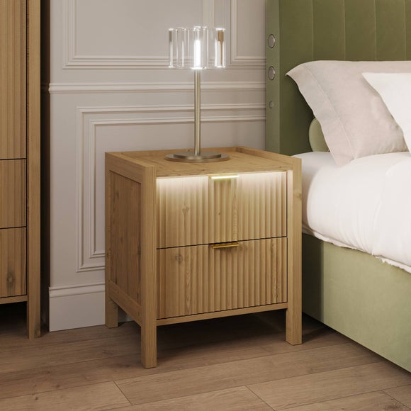 XR Living Dakota Bedside Table with App Controlled LED Lights
