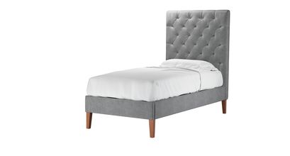 Rosalie 150cm Single Bed in Thatch Smart Velvet - sofa.com