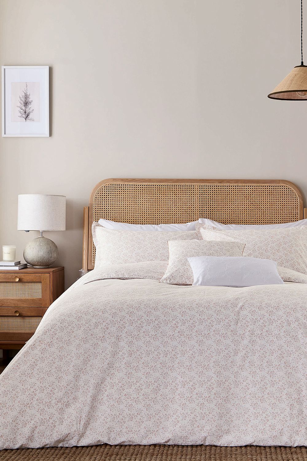 Murmur 'Mae' Cotton Duvet Cover Set in Pink
