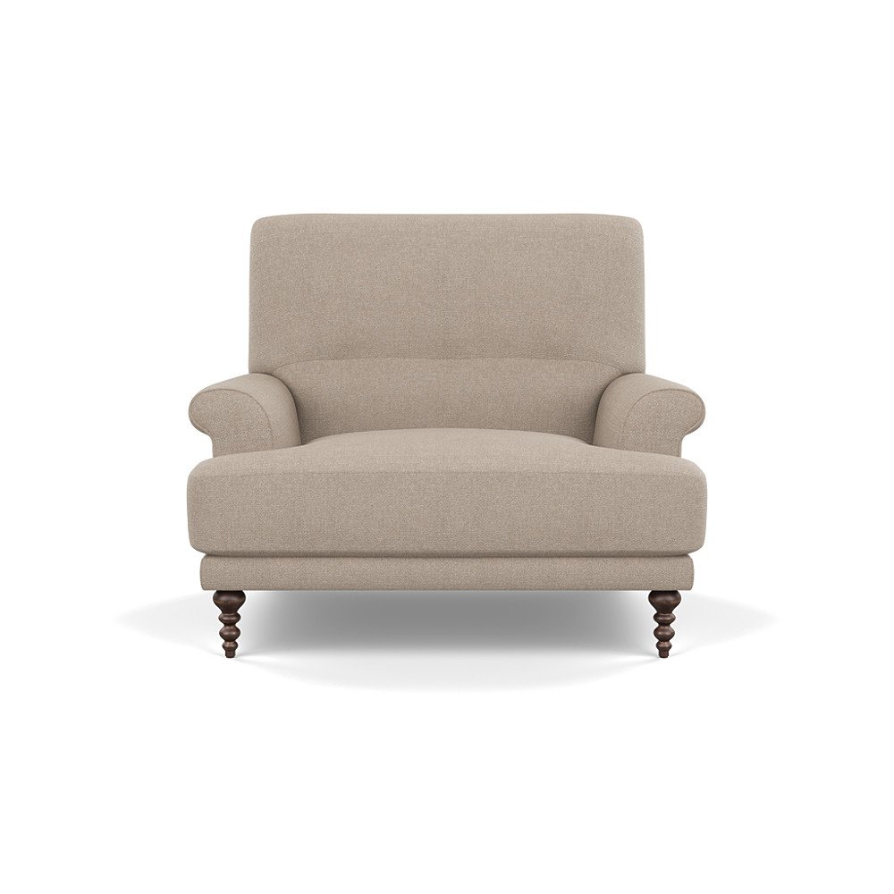 SCP Oscar Informal Armchair Linara Clay Walnut Feet