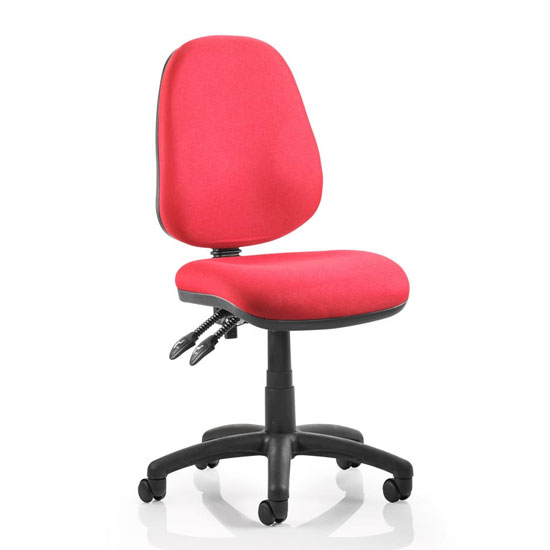 Luna II Office Chair In Wine With No Arms