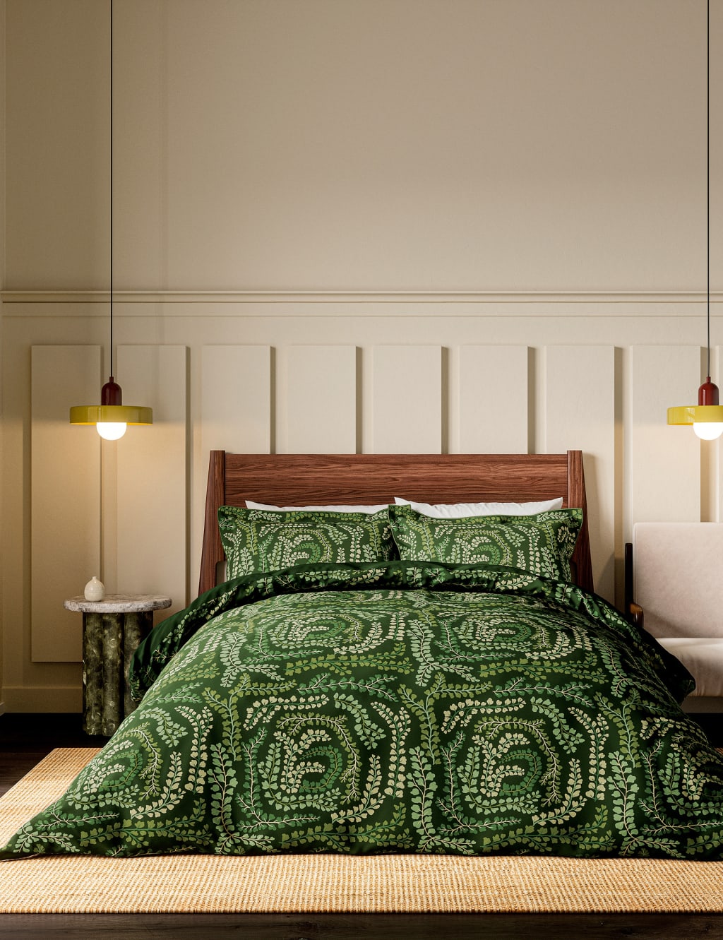 Harlequin Pure Cotton Sateen Fayola Bedding Set Green Mix