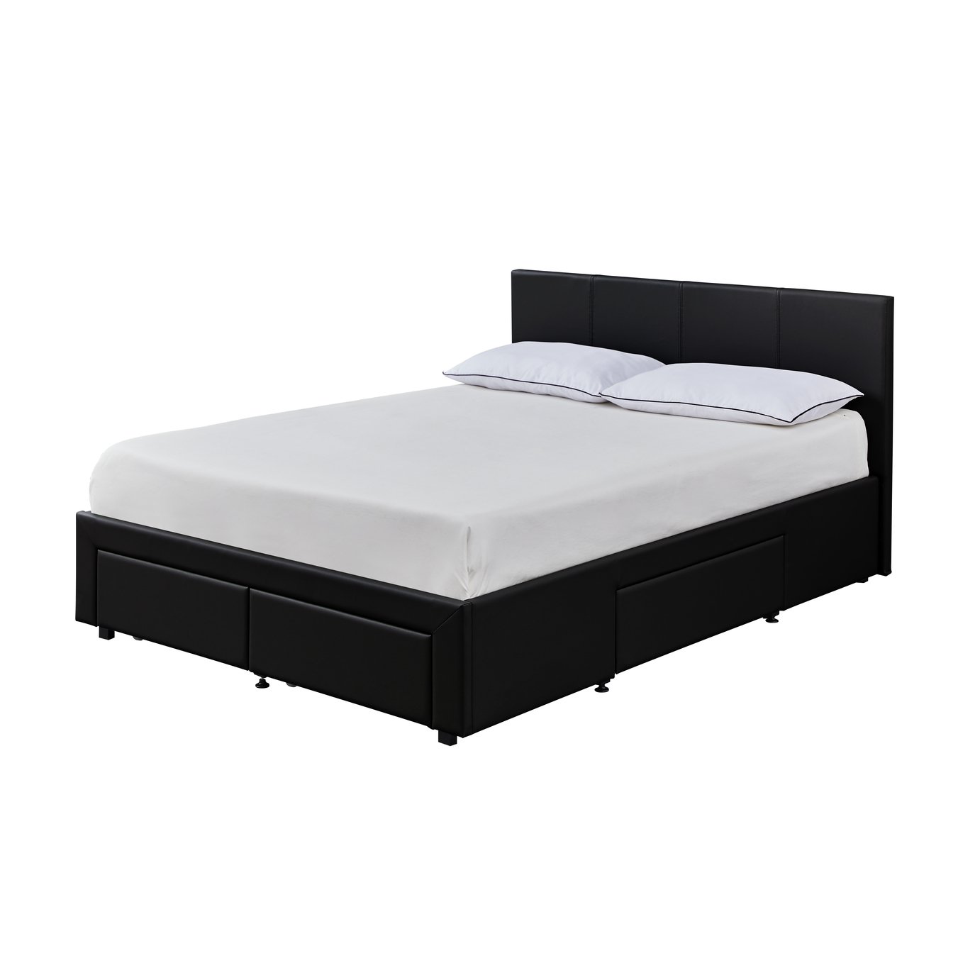 Habitat Lavendon 4 Drawer Kingsize Bed Frame - Black