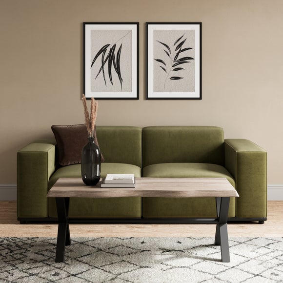 Ezra Coffee Table, Rustic Wood Effect