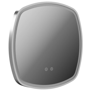 Nexa By VADO Veva Chrome Square LED Bathroom Mirror with Demister - 500mm