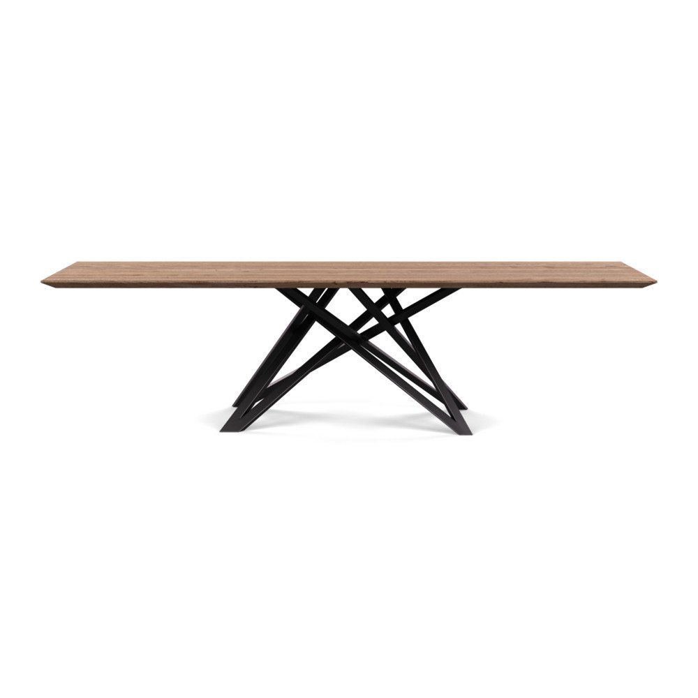 Heal's Vienna Dining Table 280x100cm Smoked Oiled Oak Chamfered Edge Filled