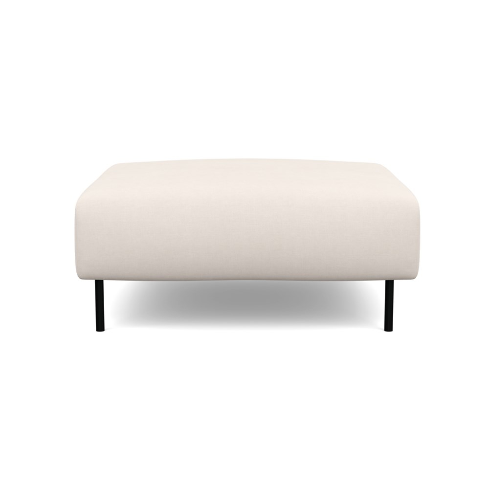 Heal's Luna Ottoman Siena Cotton Natural Black Feet