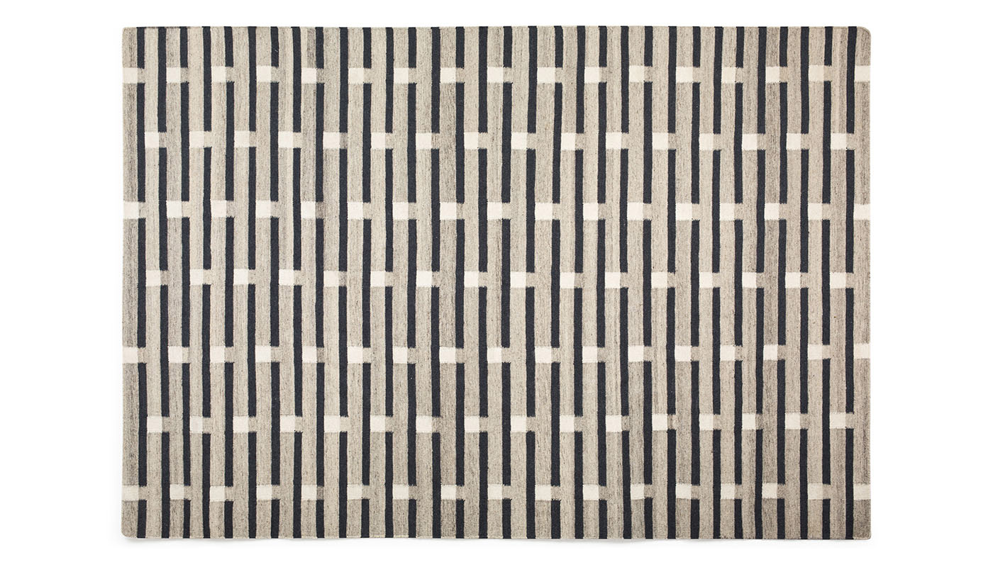 Case Purlin Tufted Rug Warm Grey 200 x 300cm