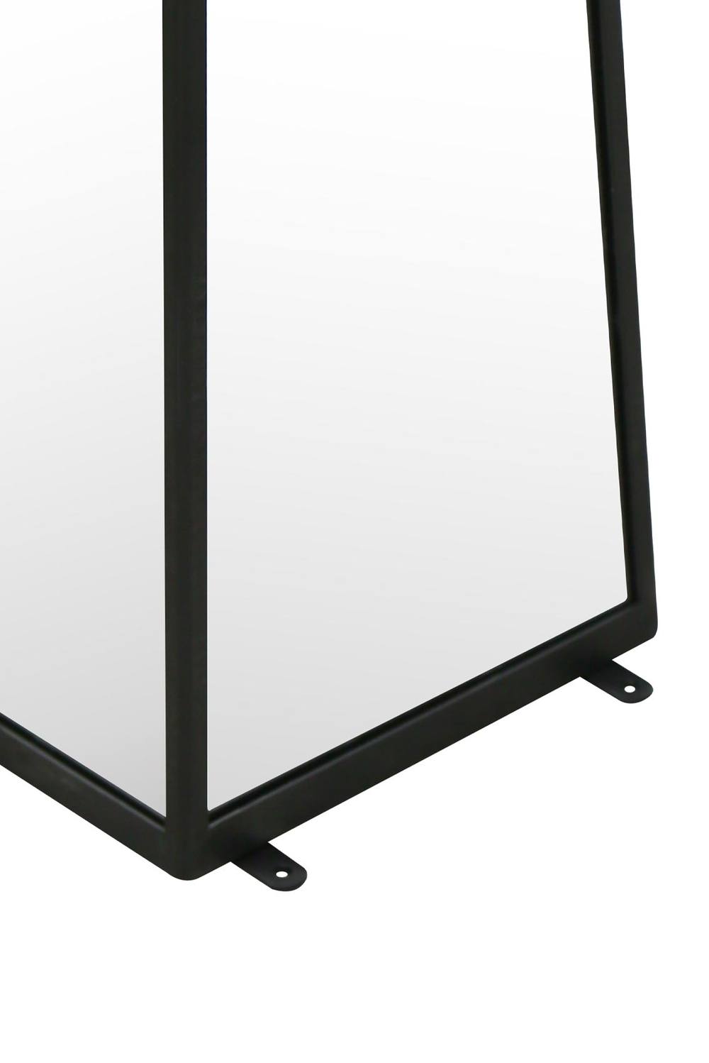 MirrorOutlet Black Metal Edged Mirrored Garden Ornament (120CM X 25CM X 25CM) 3