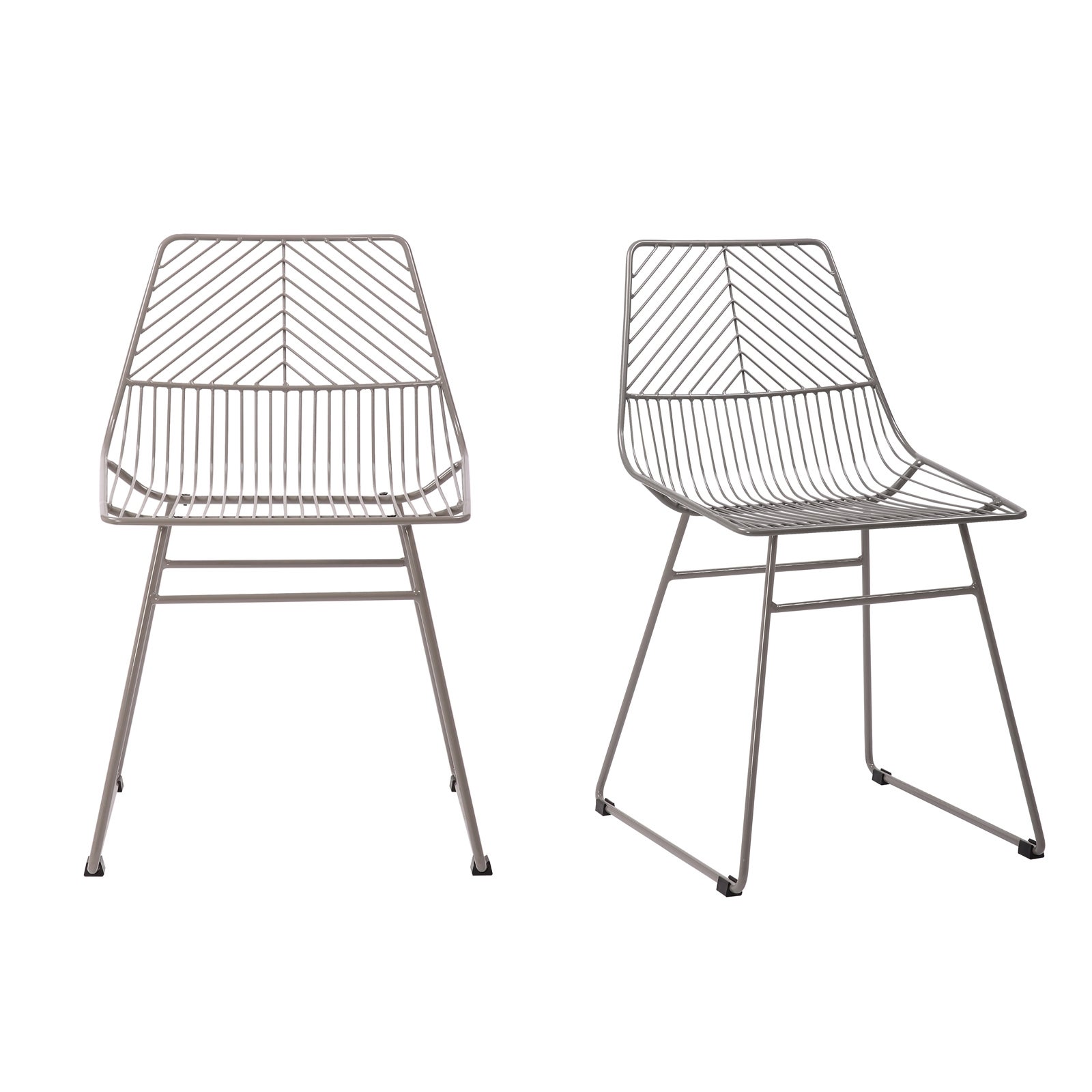 Siena Set of 2 Dining Chairs Grey