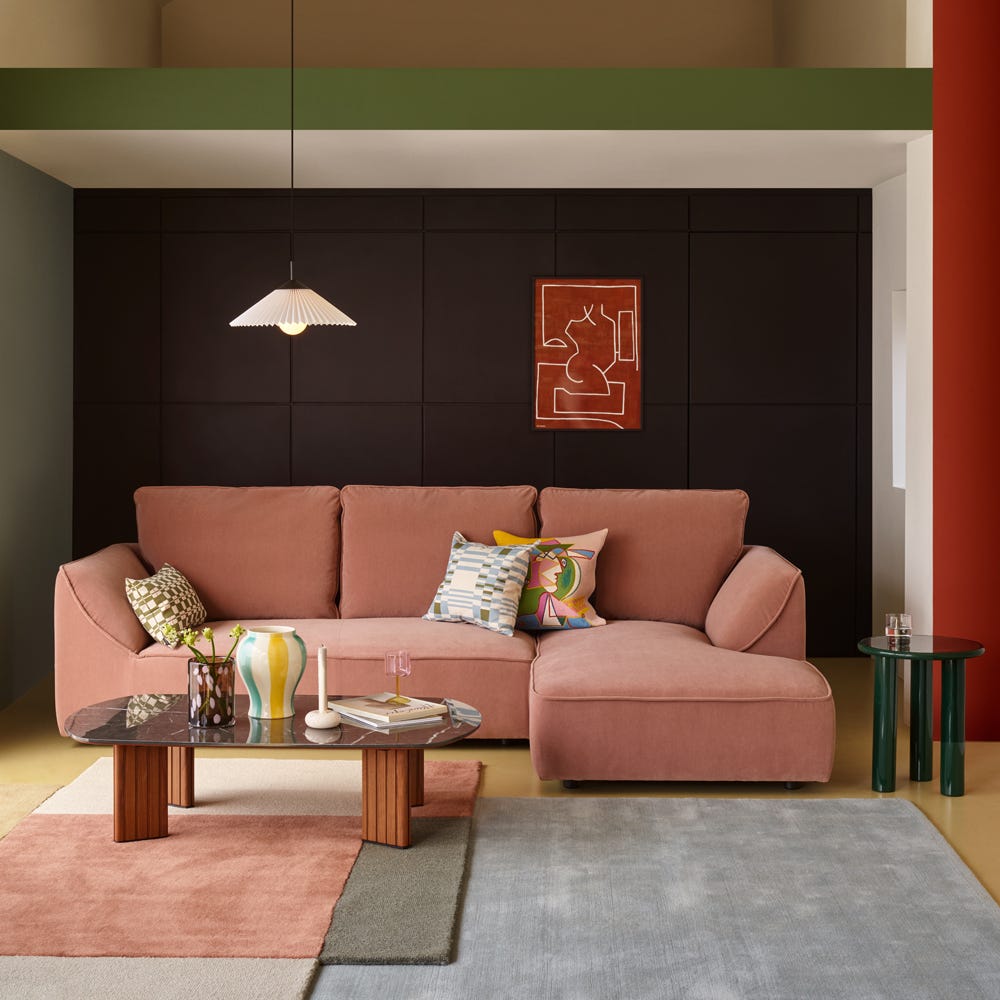 Heal's Morven 3 Seater Sofa Smart Cotton Linen Myrtle 3