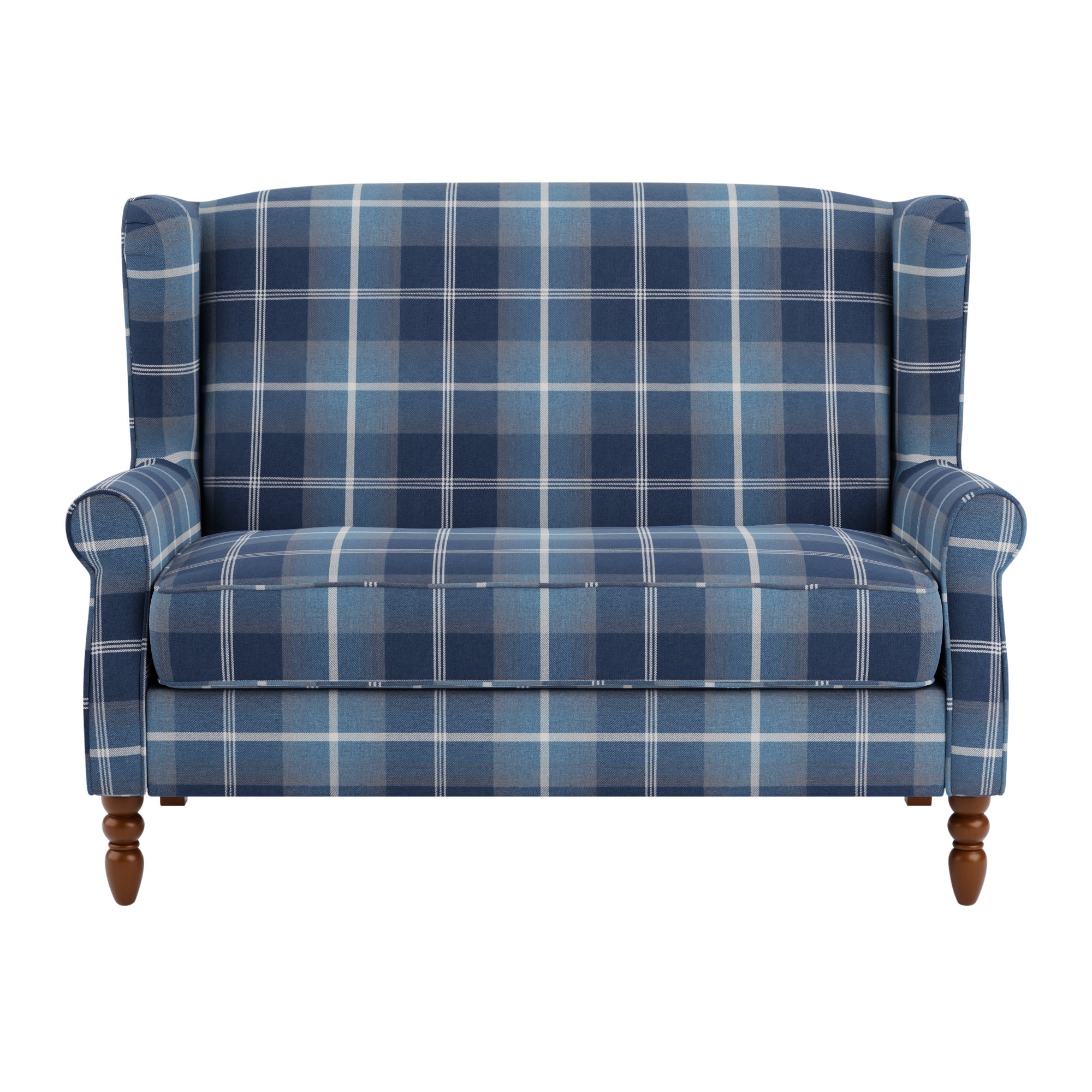 Oswald Compact 2 Seater Sofa Navy Blue