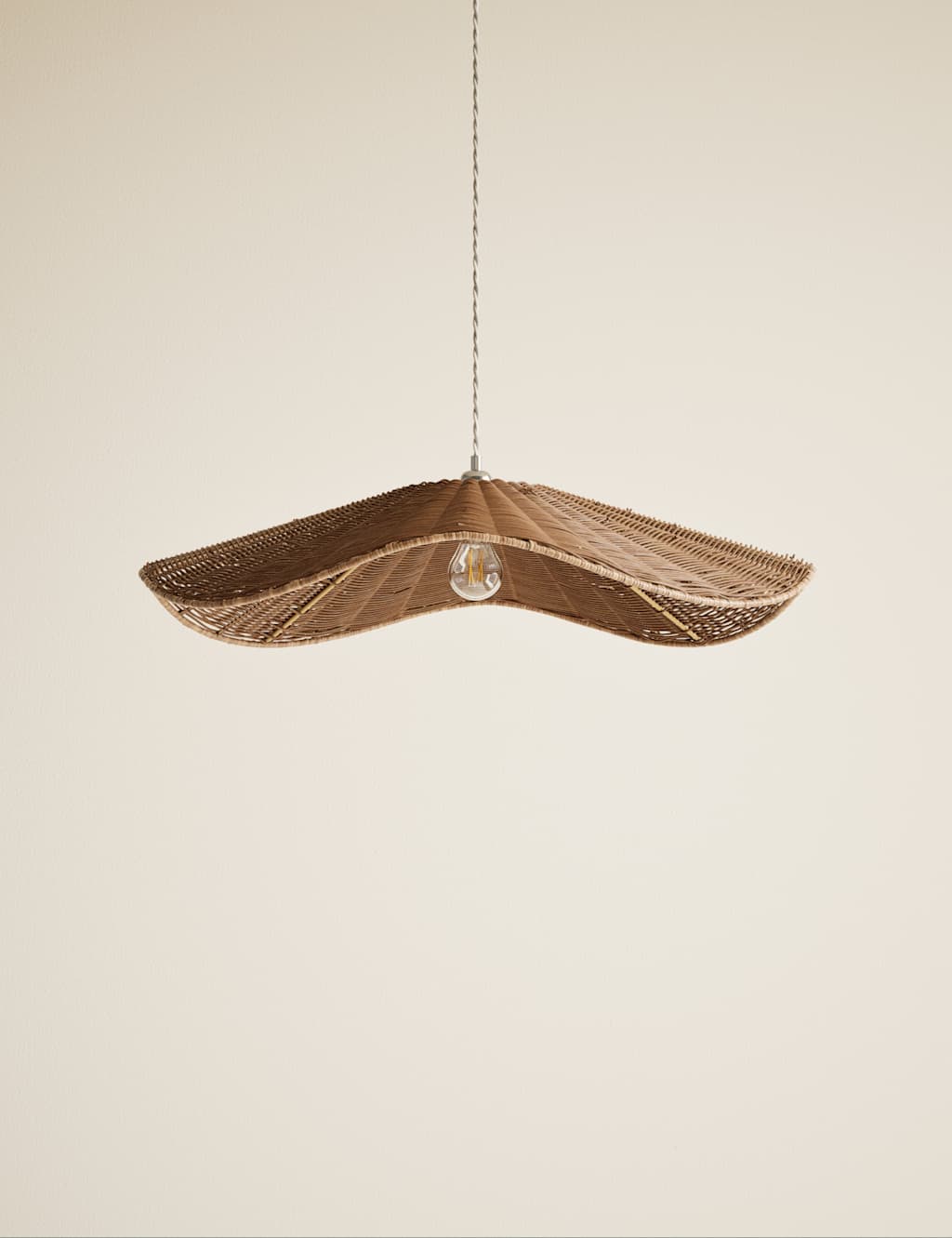 M&S Rocco Large Easy Fit Lamp Shade Brown