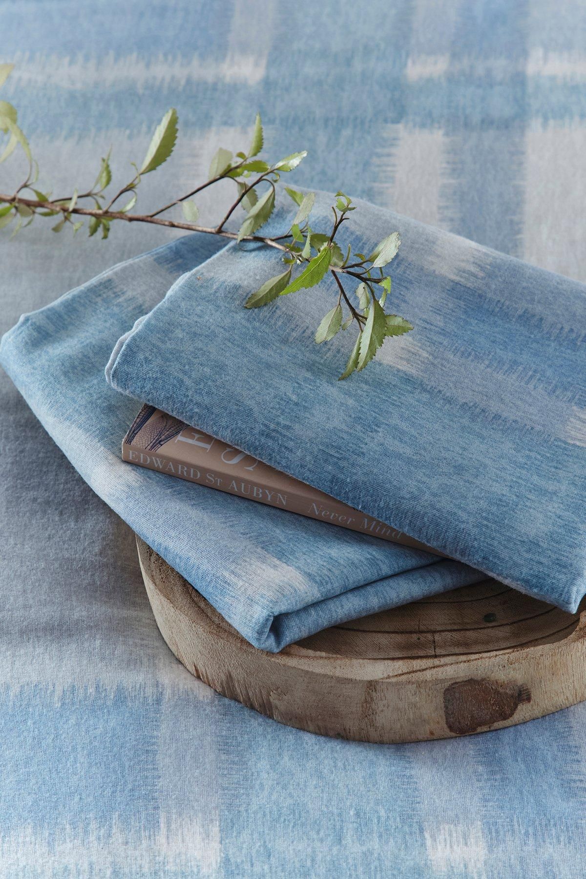 Appletree 'Verbier' 100% Brushed Cotton Duvet Cover Set in Blue 3