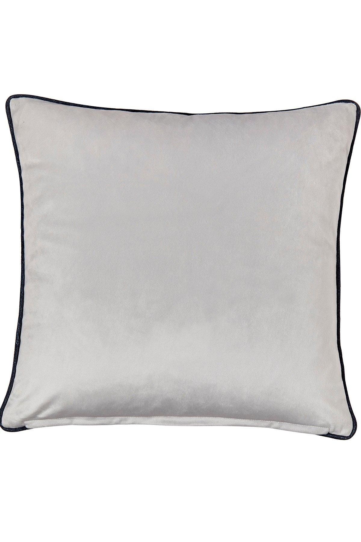 Fusion 'Alma' Soft Touch Velvet Filled Cushion in Natural 3